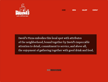 Tablet Screenshot of davidspizza.com