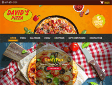 Tablet Screenshot of davidspizza.net